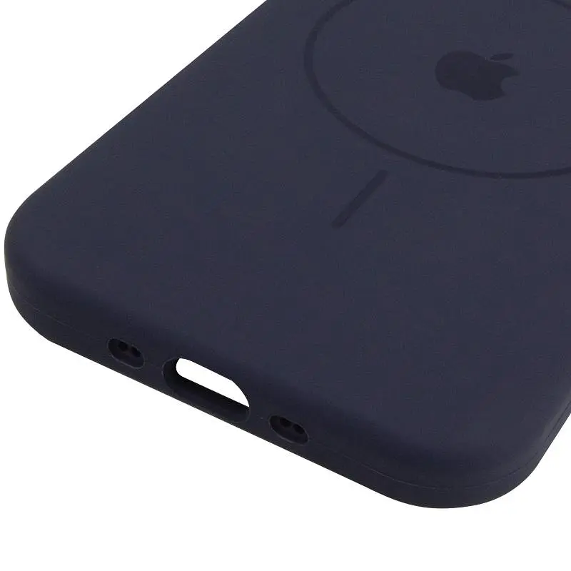 Чехол Epik Silicone Case Full Protective (AA) V2 with MagSafe для Apple iPhone 17 Air (6.5) Темно-синий / Midnight blue - фото 5