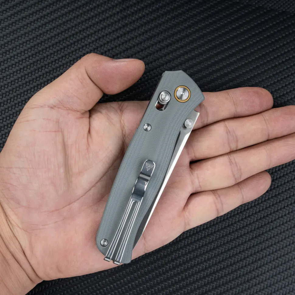 Ніж складаний туристичний SRM Medal 255L-GK2 (8.2 см) 10Cr / G10 сірий - фото 7