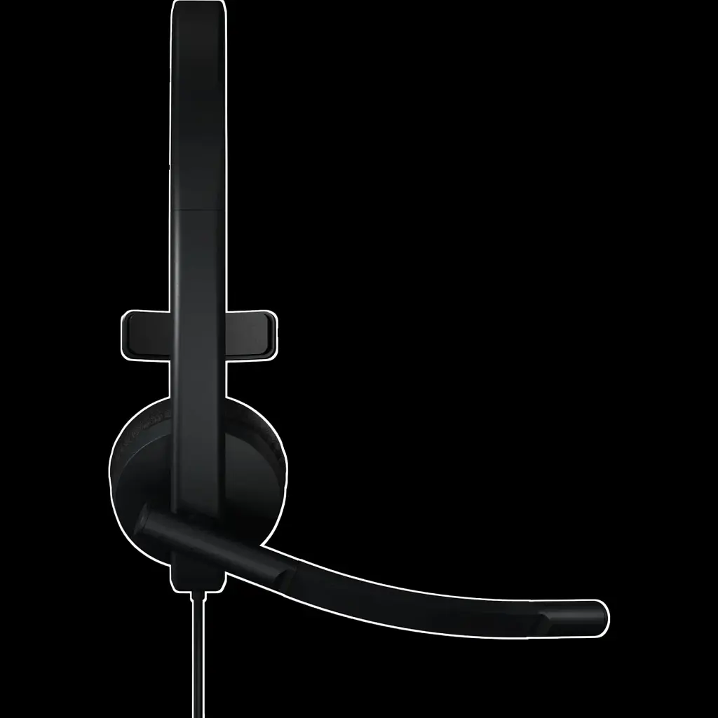 Гарнітура Logitech H570e Corded Mono BLACK-USB-A (981-001426) (7095236) - фото 2