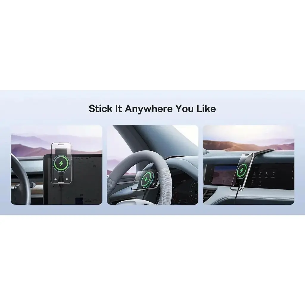 Тримач з бездротовою зарядкою Baseus C02 Pro Series 15 W (C40156000111-00) - фото 6