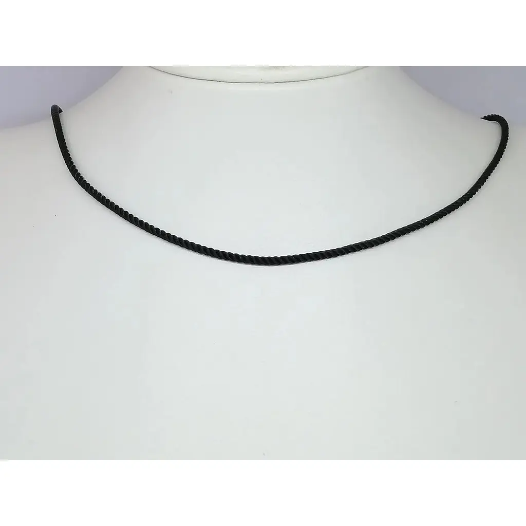 Ювелирный шелковый шнурок Империя золота с золотыми вставками. ПК100.1И 40 - фото 2