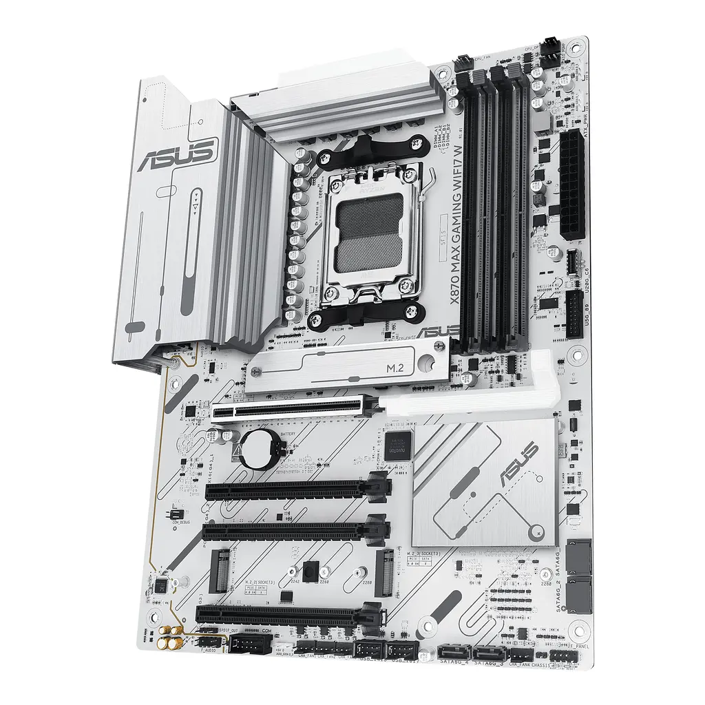 Материнская плата X870 MAX GAMING WIFI7 W sAM5 X870 4xDDR5 M.2 HDMI USB Type-C Wi-Fi BT ATX бел Asus teh0019042 - фото 6
