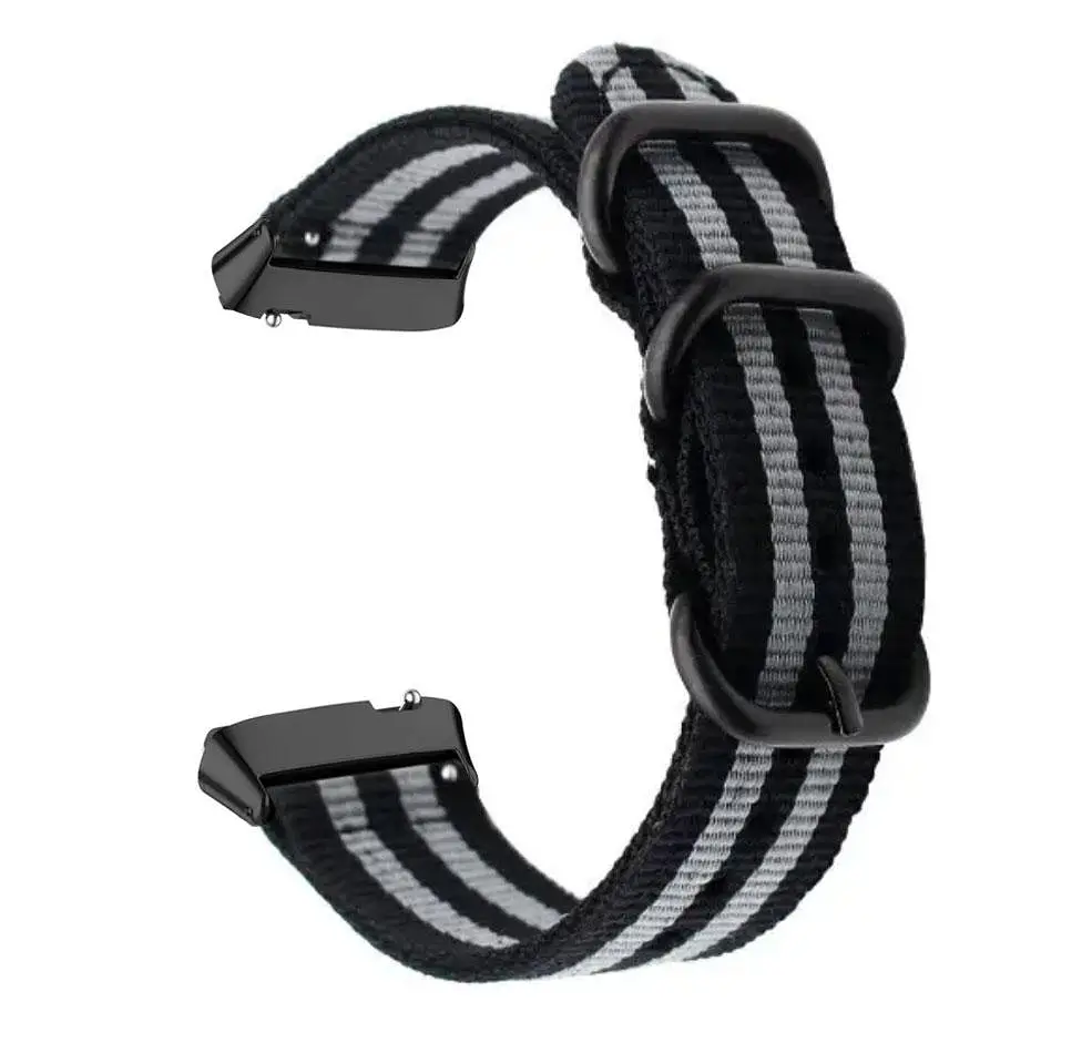 Нейлоновый ремешок Primo Traveller для часов Xiaomi Redmi Watch 3 Active Black Grey - фото 2