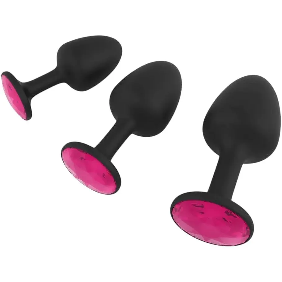 Анальная пробка Dorcel Geisha Plug Ruby L с шариком внутри создает вибрации диаметр 4 см - фото 4