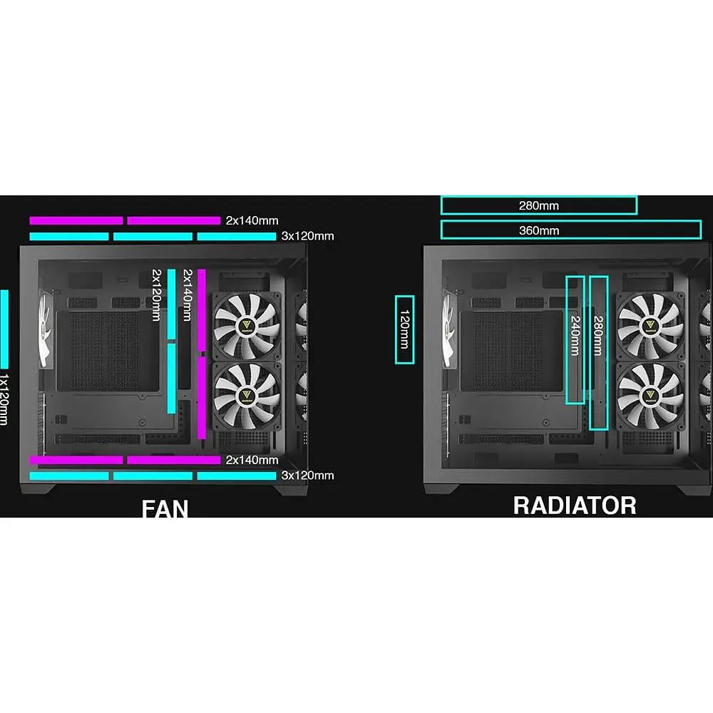 Корпус GAMDIAS AURA GC10M V2 ARGB (4711514503159) без блока питания - фото 10
