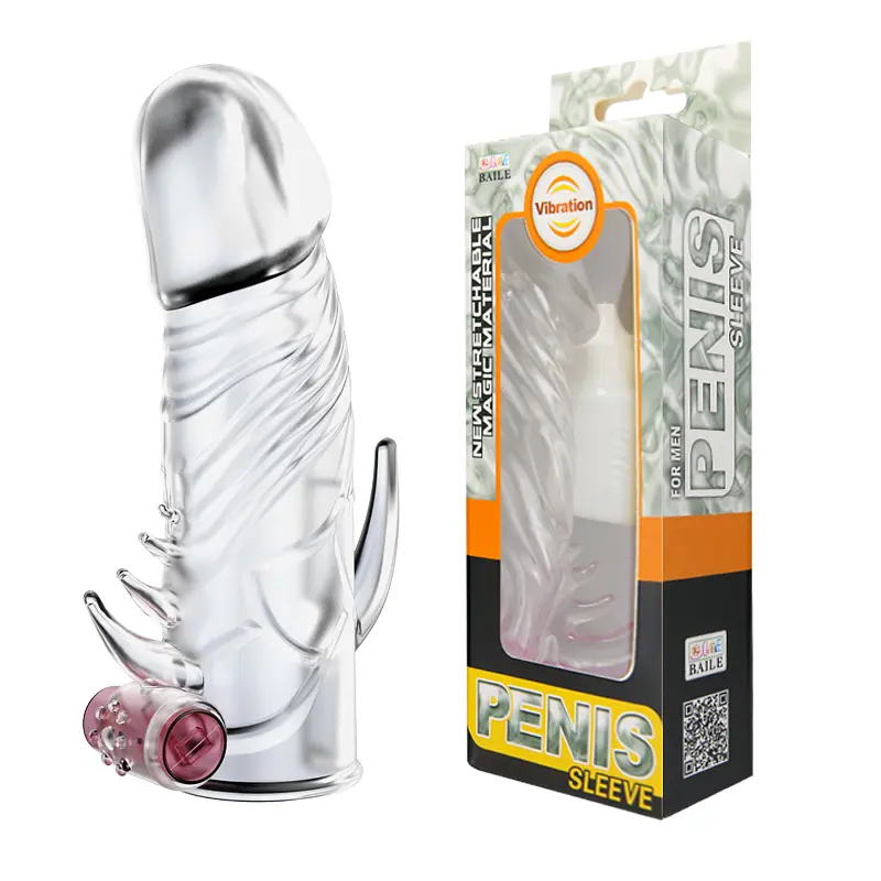 Насадка на пеніс із вібрацією Baile Penis Sleeve Vibrating Baile BI-010045Z-2 99118