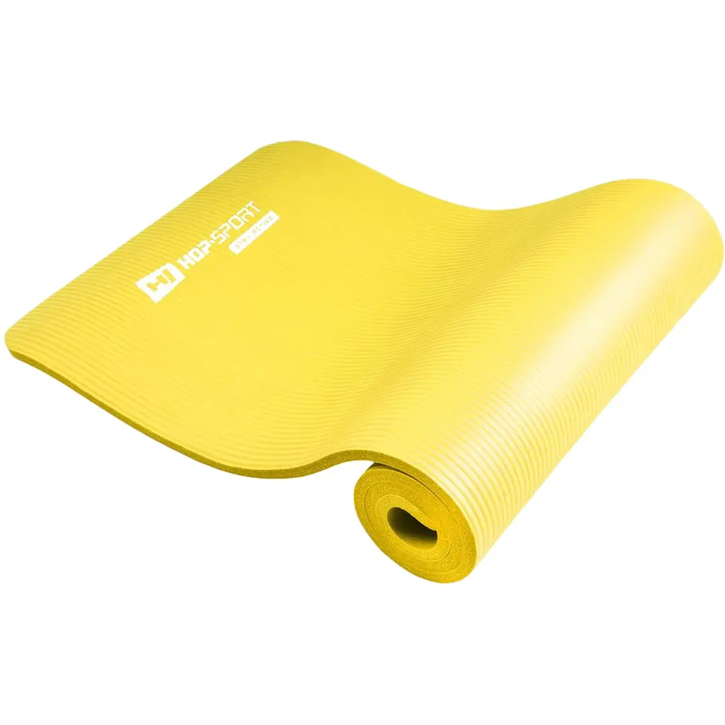 Мат для фітнесу та йоги Hop-Sport HS-N015GM 1.5 см жовтий - фото 2