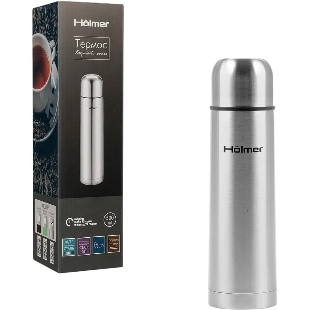 Термос Holmer 500 мл металлик (TH-00500-SS Exquisite) - фото 8