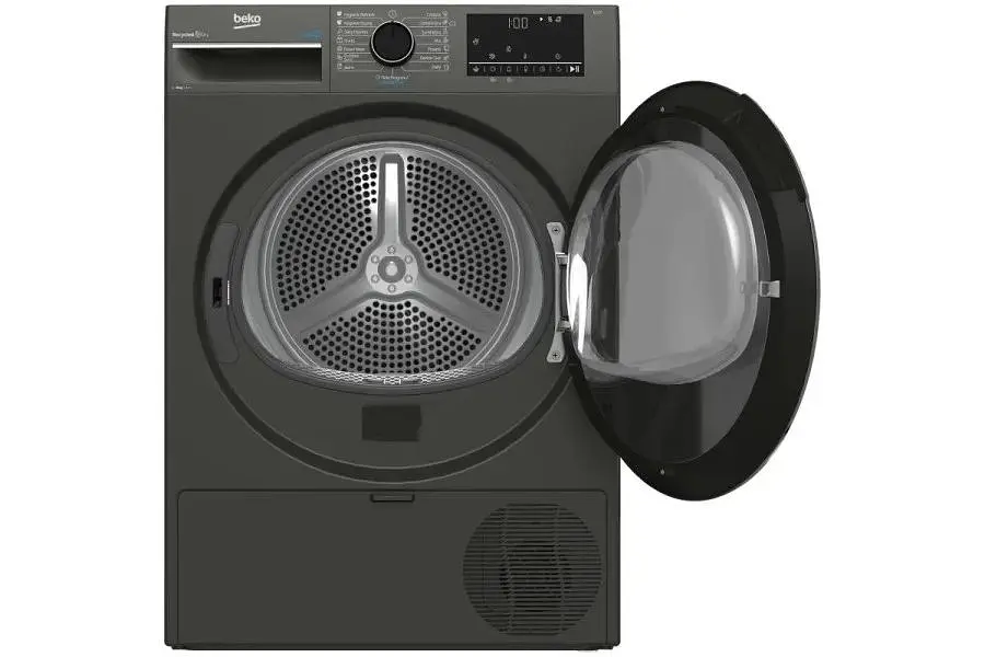 Beko Сушильная машина тепловой насос, 8кг, A++, 60см, дисплей, серый - фото 2