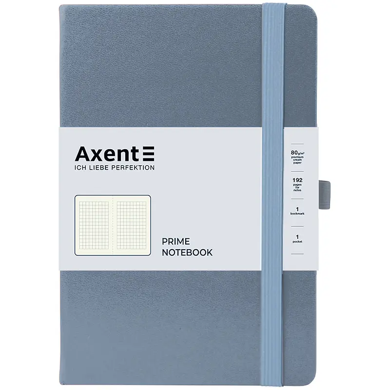 Книга записная Axent Partner Prime клетка 145x210 мм 96 листов серая (8305-62-A) - фото 5