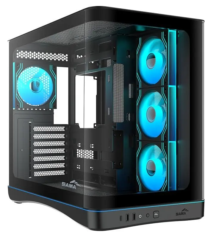Корпус SAMA V62S без БЖ (V62S-BKADA4X1-GL) Black