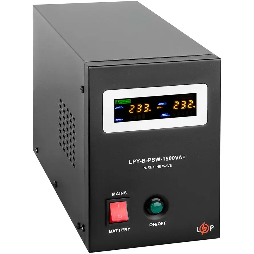 Источник бесперебойного питания [ИБП] LogicPower LPY-B-PSW-1500VA+ 1050W 10A/15A 24V [4130] [107283] - фото 2