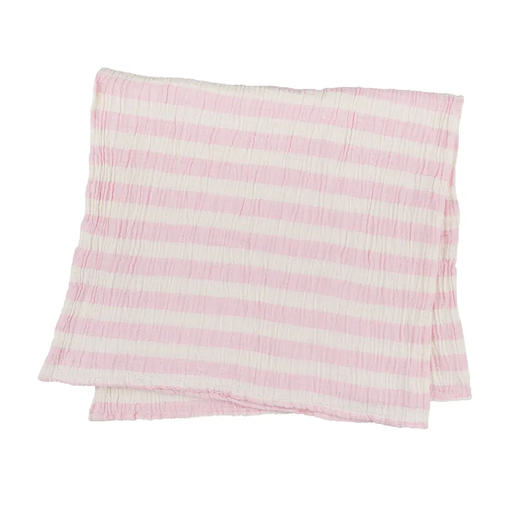 Плед-накидка Barine - Stripe Muslin pembe рожевий 77*82 - фото 2