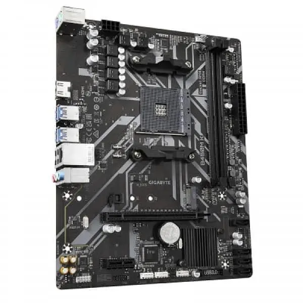 Материнская плата Gigabyte B450M K (B450M K) (Socket AM4, AMD B450, Micro-ATX) Б/у - фото 2