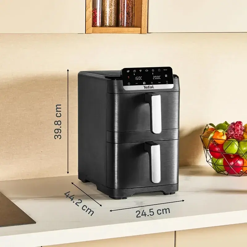 Мультипіч (аерофритюрниця) Tefal Easy Fry Crispy Stack EY7528E0 Black UA - фото 3