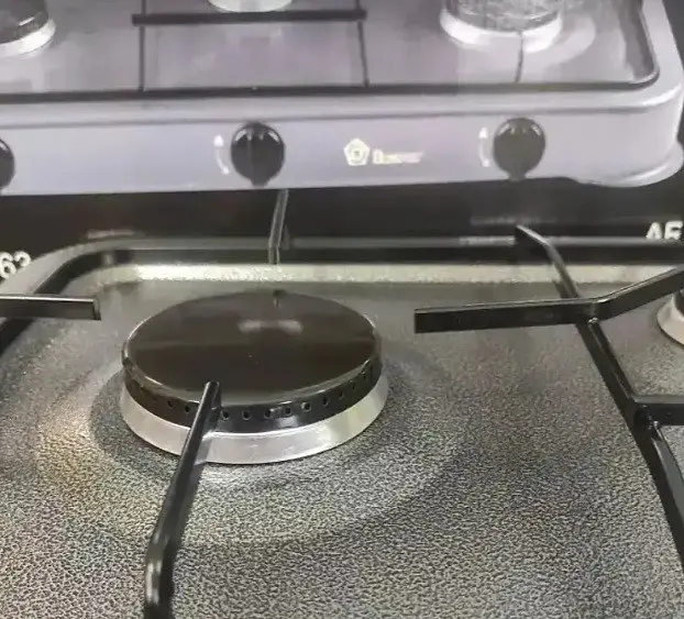 Газова настільна плита Domotec MS-6603 на 3 конфорки металева емальована поверхня Сіра - фото 7