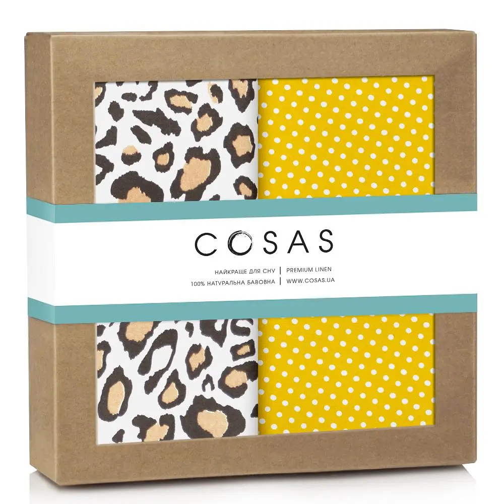 Багаторазові пелюшки дитячі LEOPARD DOTS 2шт COSAS (4822052086667)