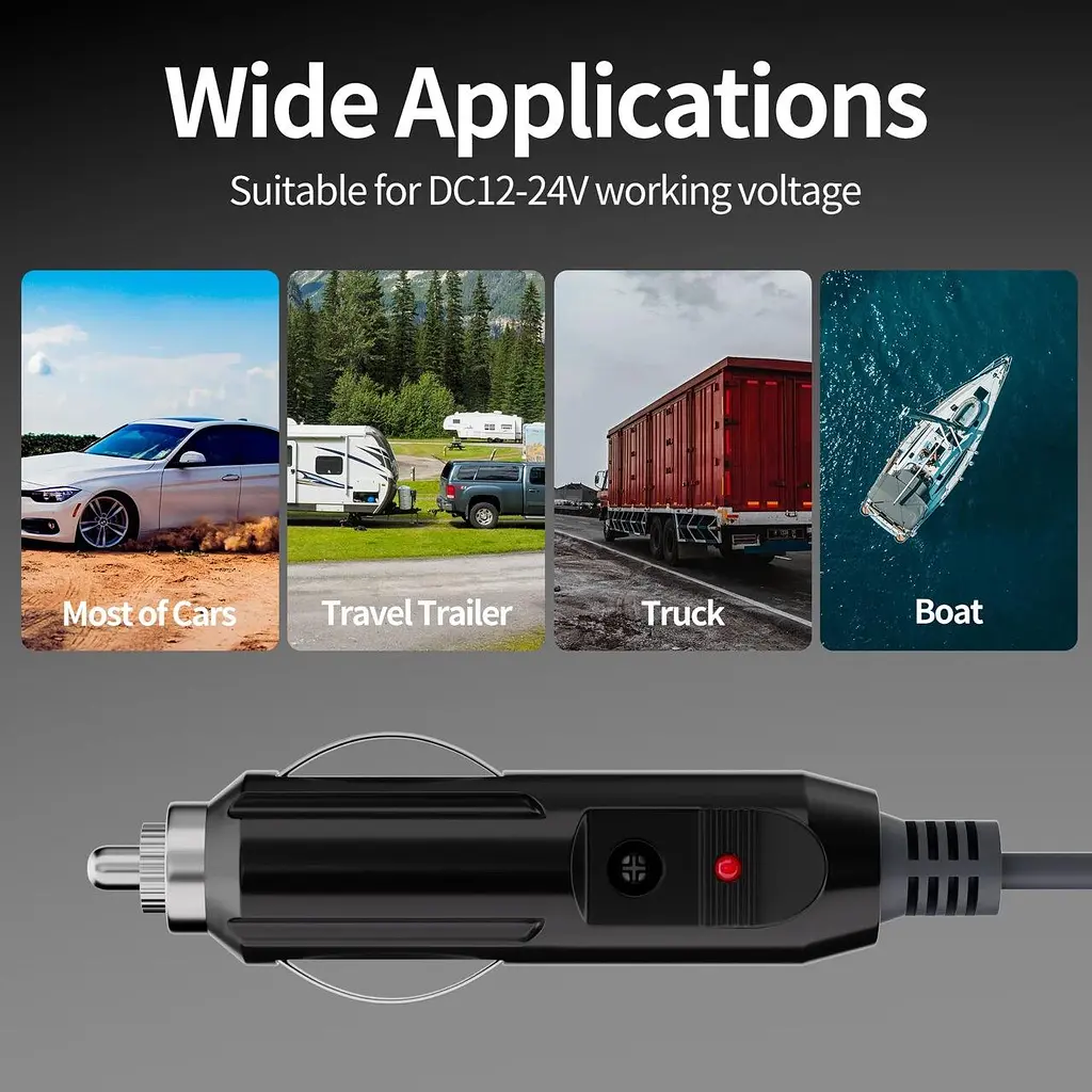 Кабель живлення адаптер для Starlink Mini Car adapter в автомобільний прикурювач до DC 3м (18643) - фото 3