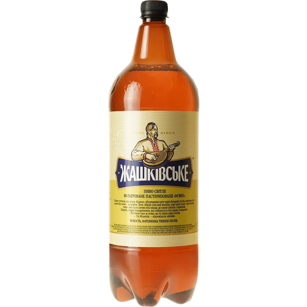 Пиво Жашківське Мягкое, светлое, фильтрованное, 4,5%, 1,8 л - фото 4