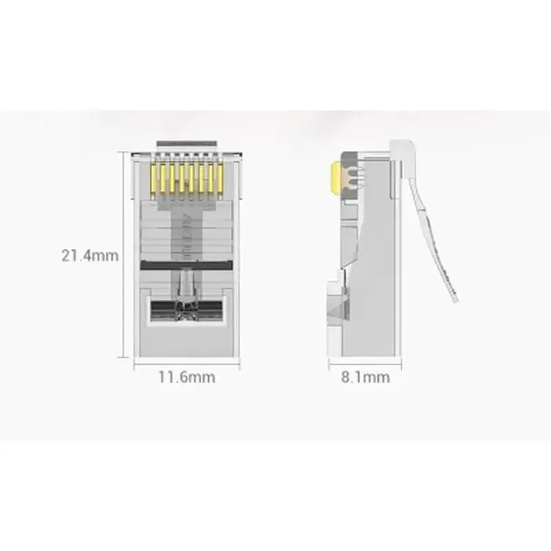 Конектор RJ45 UTP Cat.6 Modular 10 шт. Vention (IDDR0-10) - фото 8