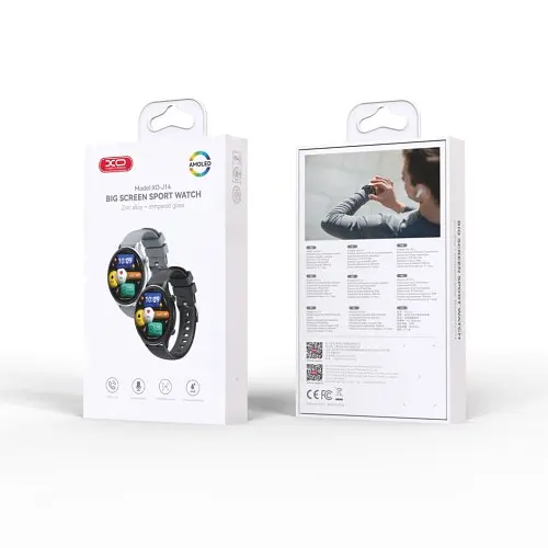 Смарт-часи XO J14 Round 1.75 inch AMOLED Large Screen Sports Watch Сірі - фото 2