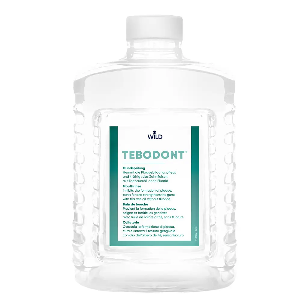 Ополіскувач для порожнини рота Dr. Wild Tebodont з олією чайного дерева без фториду 1.5 л (10.3477)