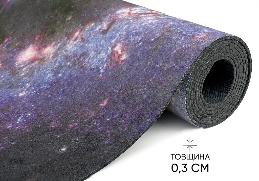 Килимок для йоги EasyFit Light VioletMoon (замша-каучук) (EF-1926-3) - фото 3
