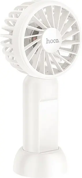 Вентилятор портативний Hoco HX60 Nimble portable handheld fan white - фото 5