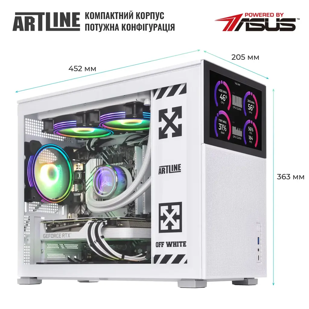 Комп'ютер Artline Gaming D31WHITE (D31WHITEv87) - фото 7