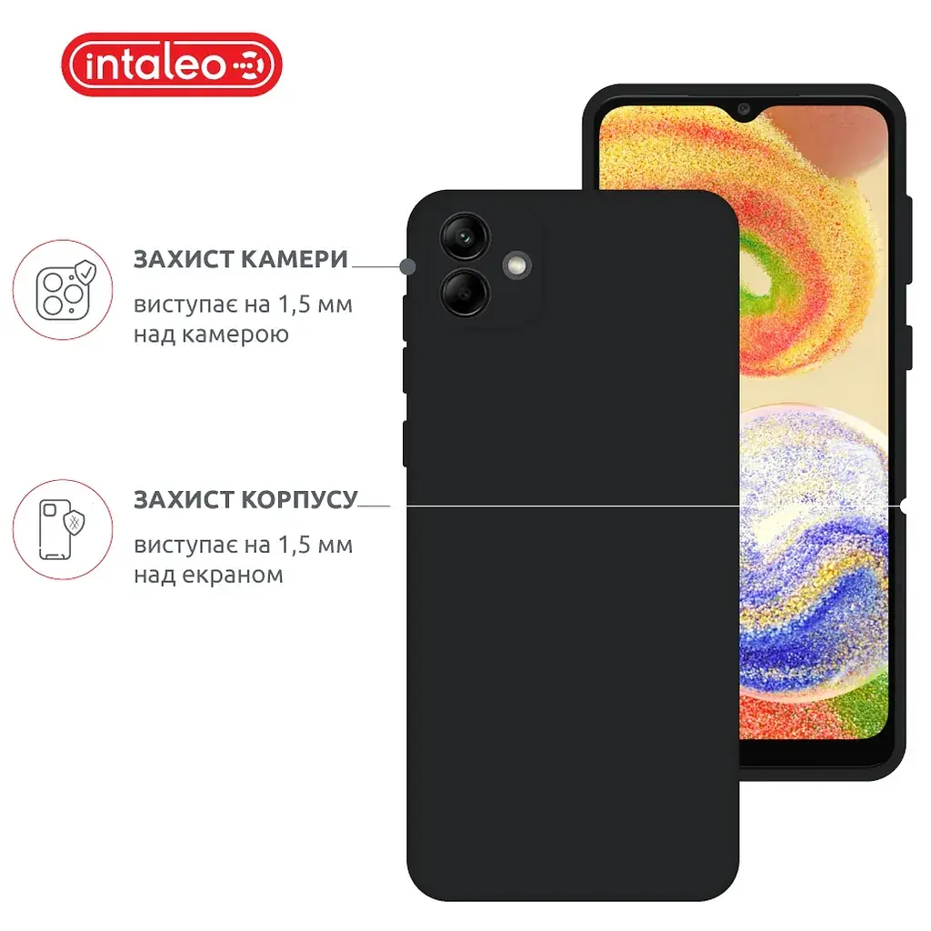 Чохол до мобільного телефона Intaleo SoftShell Samsung Galaxy A04 Black (1283126567063) - фото 3