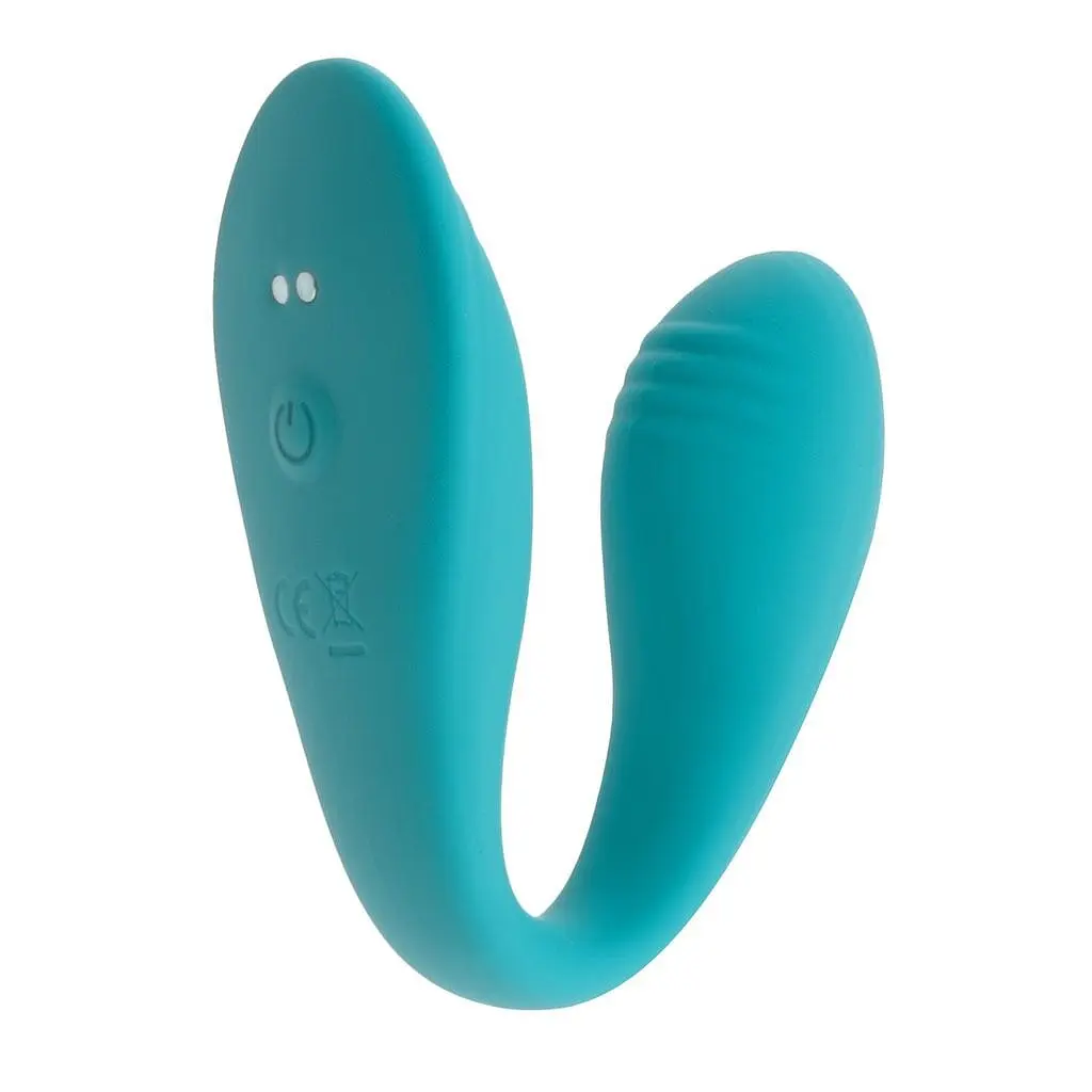 Вібратор S Pleasures Premium Delight 7.5 см бірюзовий - фото 2