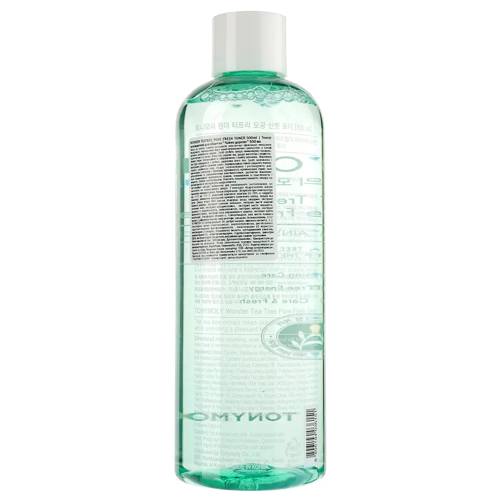 Тонер для обличчя Tony Moly Wonder Tee Tree Pore Fresh Toner Чайне дерево, 500 мл - фото 3