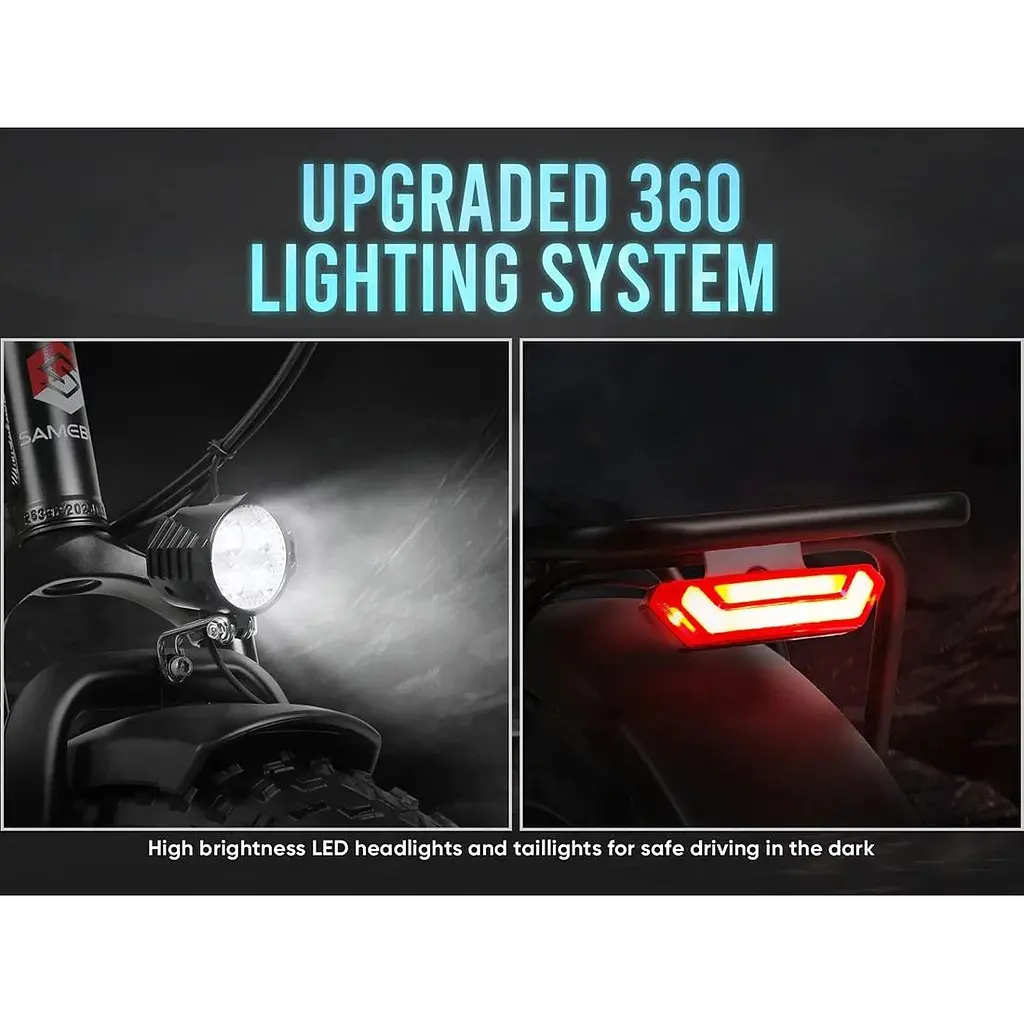 Электровелосипед Samebike LOTDM200-II Gray [143777] - фото 4