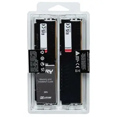 Модуль памяти для компьютера DDR5 32GB (2x16GB) 6000 MHz Fury Beast Black Kingston Fury (ex.HyperX) (KF560C36BBE2K2-32) - фото 5