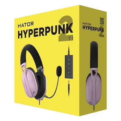 Навушники Hator Hyperpunk 2 USB 7.1 Black/Lilac (HTA-849) - фото 6