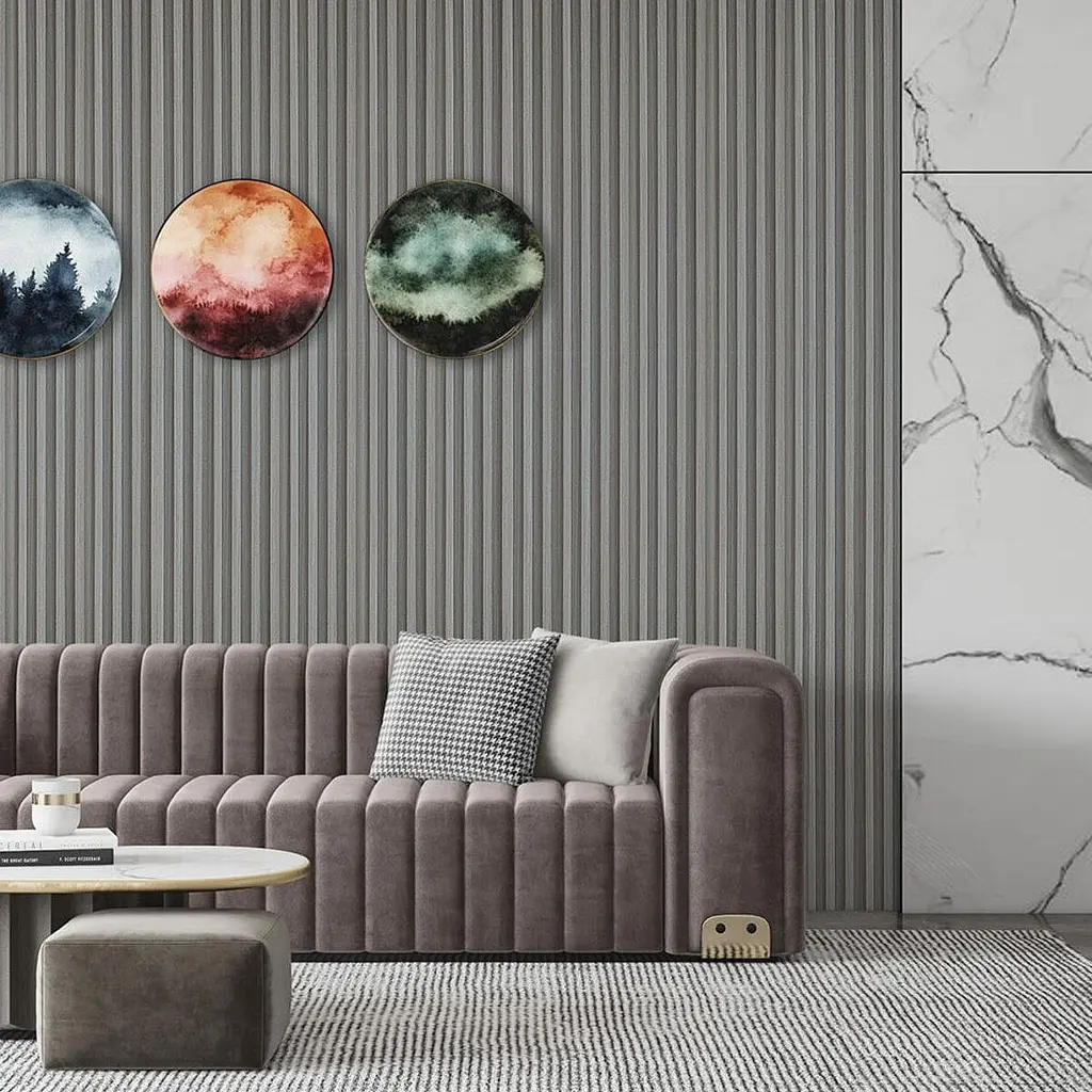 Рейка декоративна Sticker Wall WPC стінова 3000х165х23мм Сталева сіра SW-00001528 - фото 10