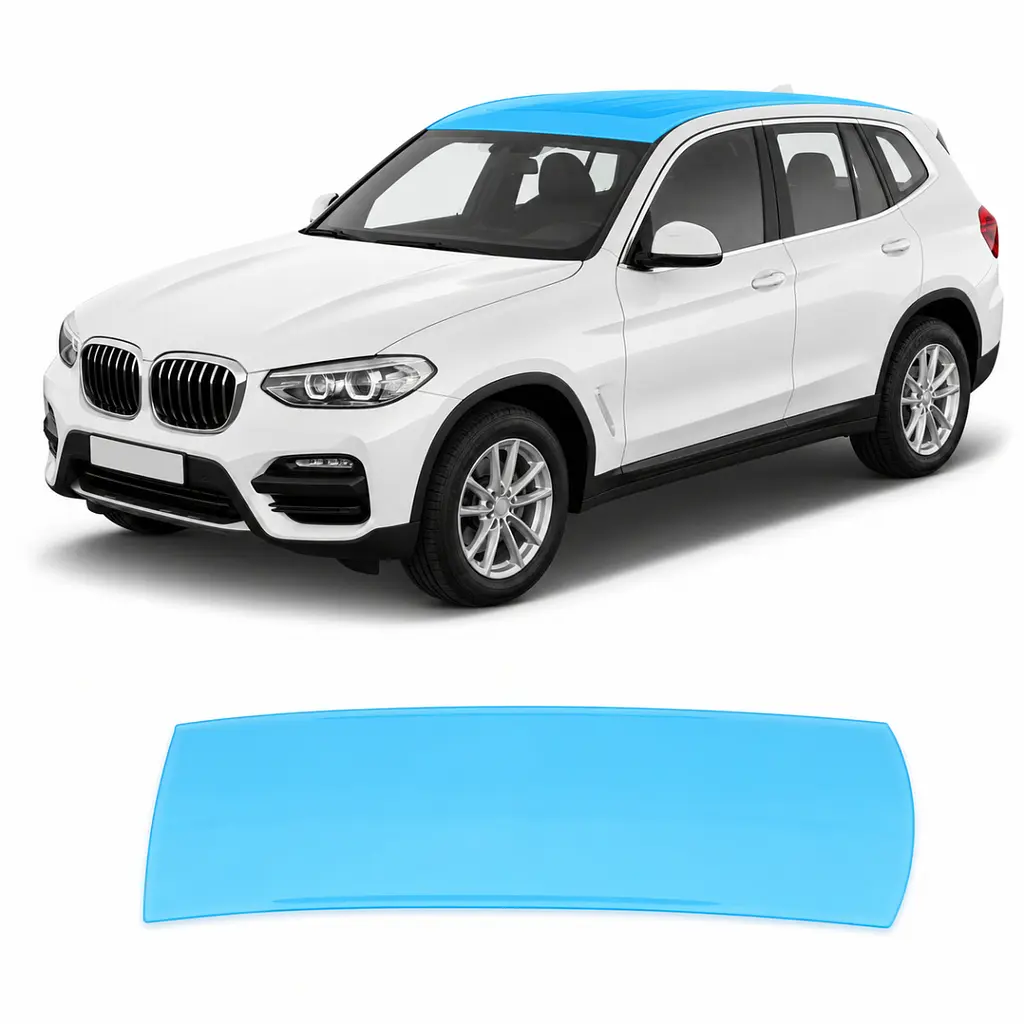 Антигравійна захисна бронеплівка за лекалами для BMW X3 G01 2017-2021 - зона даху