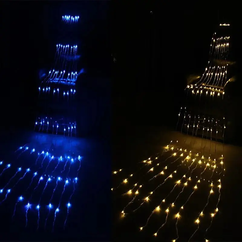 Гірлянда-штора XPRO 2.5х1.5 м з 240 LED, прозорий шнур, Синя (23456432401_448) - фото 3