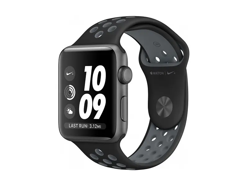 Смарт-годинник Apple Watch Nike+ 38mm Space Gray Aluminum Case with Black/Cool Gray Nike Sport Band (MNYX2)