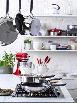Набір сковорідок KitchenAid CSS 20+24+28 см з керамічним покриттям (CC005708-001) - фото 6
