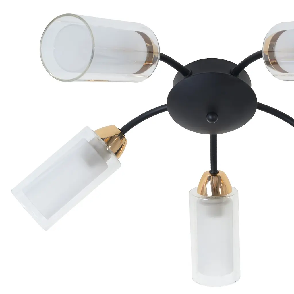 Люстра потолочная Brille классическая в зал E14 60W BK (LK-672C/5) - фото 5