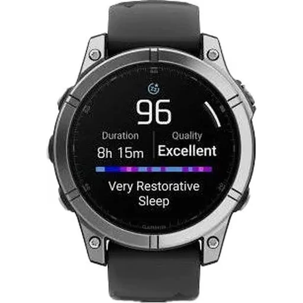 Смарт-часы Garmin Fenix E 47mm AMOLED Stainless Steel with Black Silicone Band 010-03025-02/00 - фото 9
