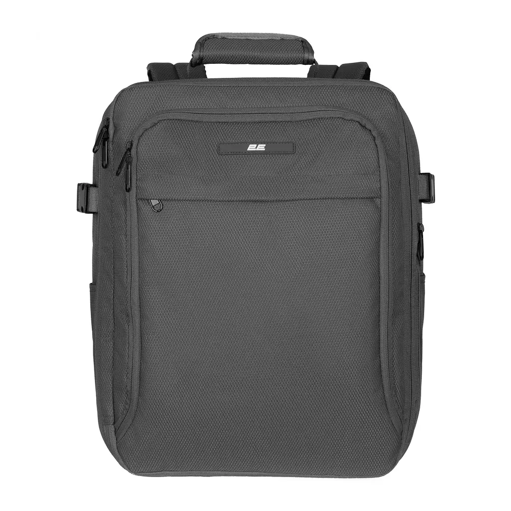 Рюкзак дорожній 2E Trek Cabin Size Grey, поліестер, EXP, 17/23л, з відсіком для ноутбука 16 - фото 2