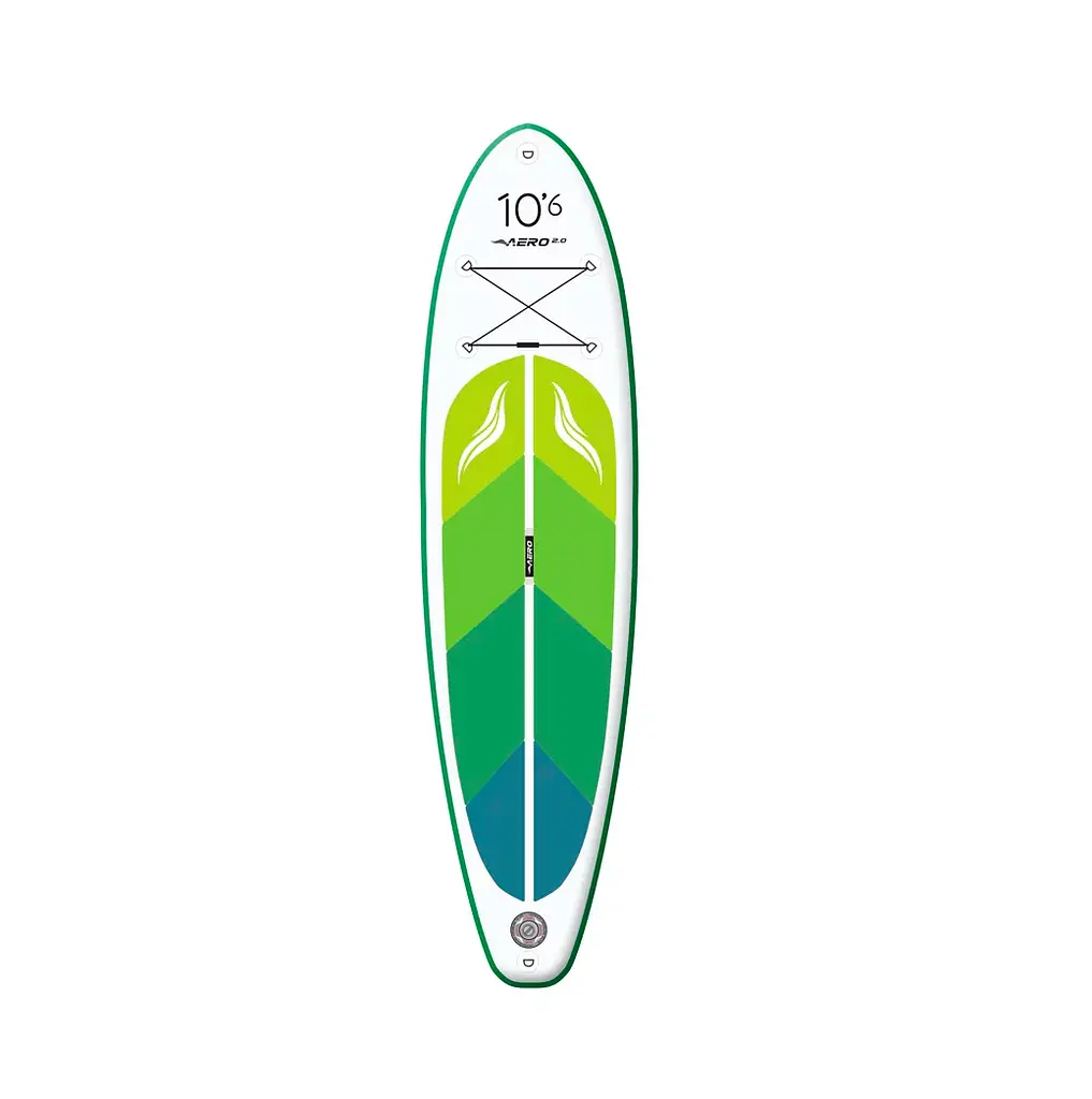 Надувна SUP дошка Aero Board 2.0 (320х15х80см)10.6' Green Leaf - фото 2