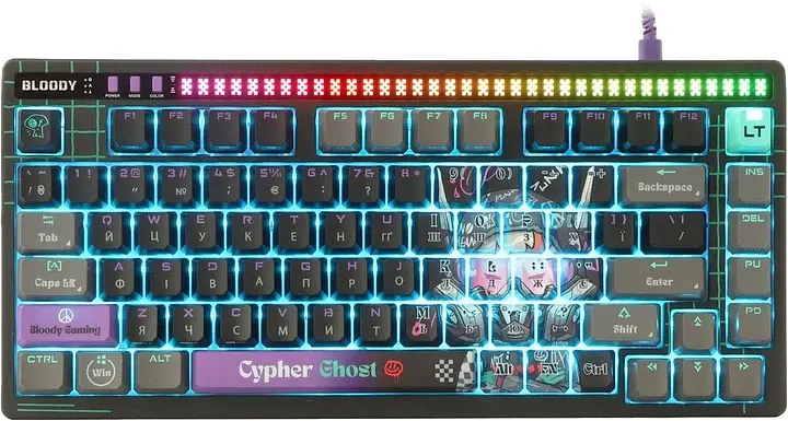 Клавіатура Bloody AT75 Cypher Ghost