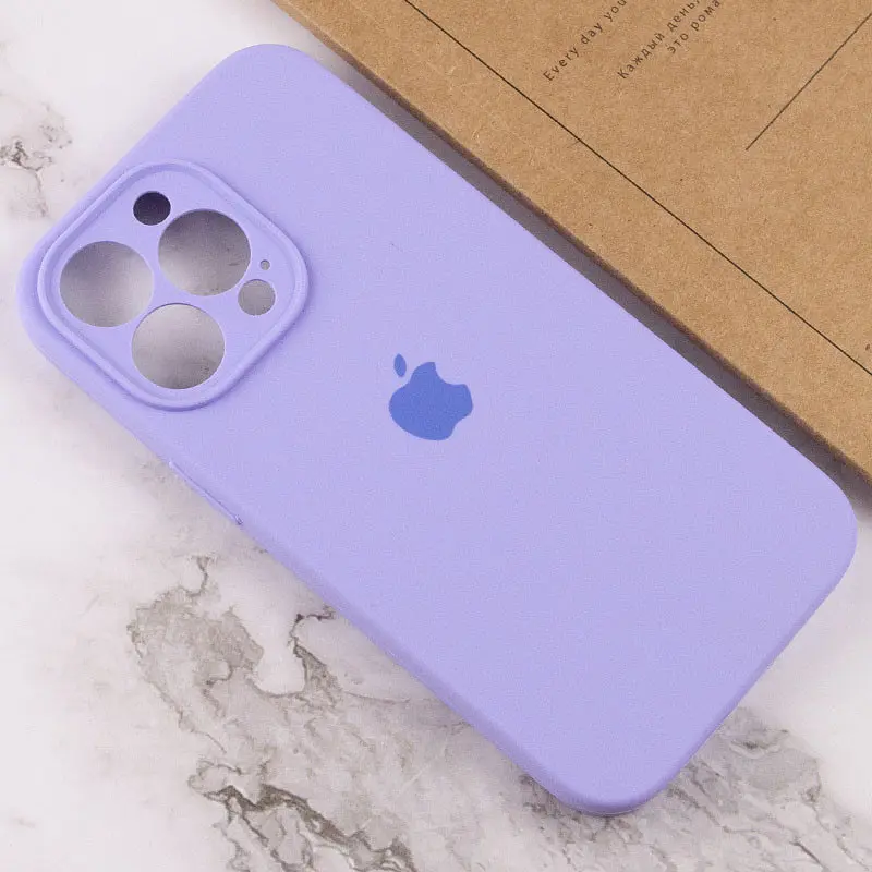 Чохол Silicone Case Full Camera Protective AA для Apple iPhone 14 Pro 6.1" Бузковий / Dasheen - фото 4