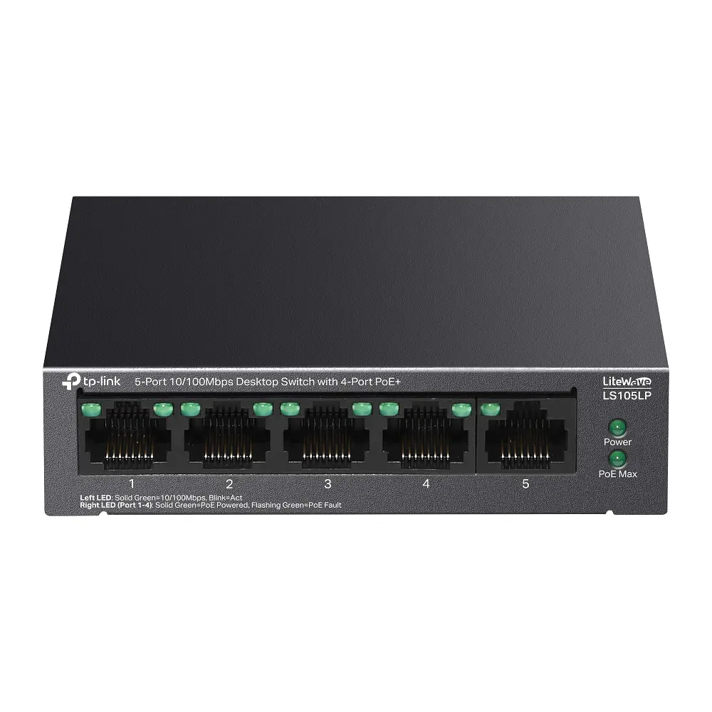 Коммутатор LS105LP 5xFE (4xPoE), 41 Вт TP-Link teh0018258 - фото 2