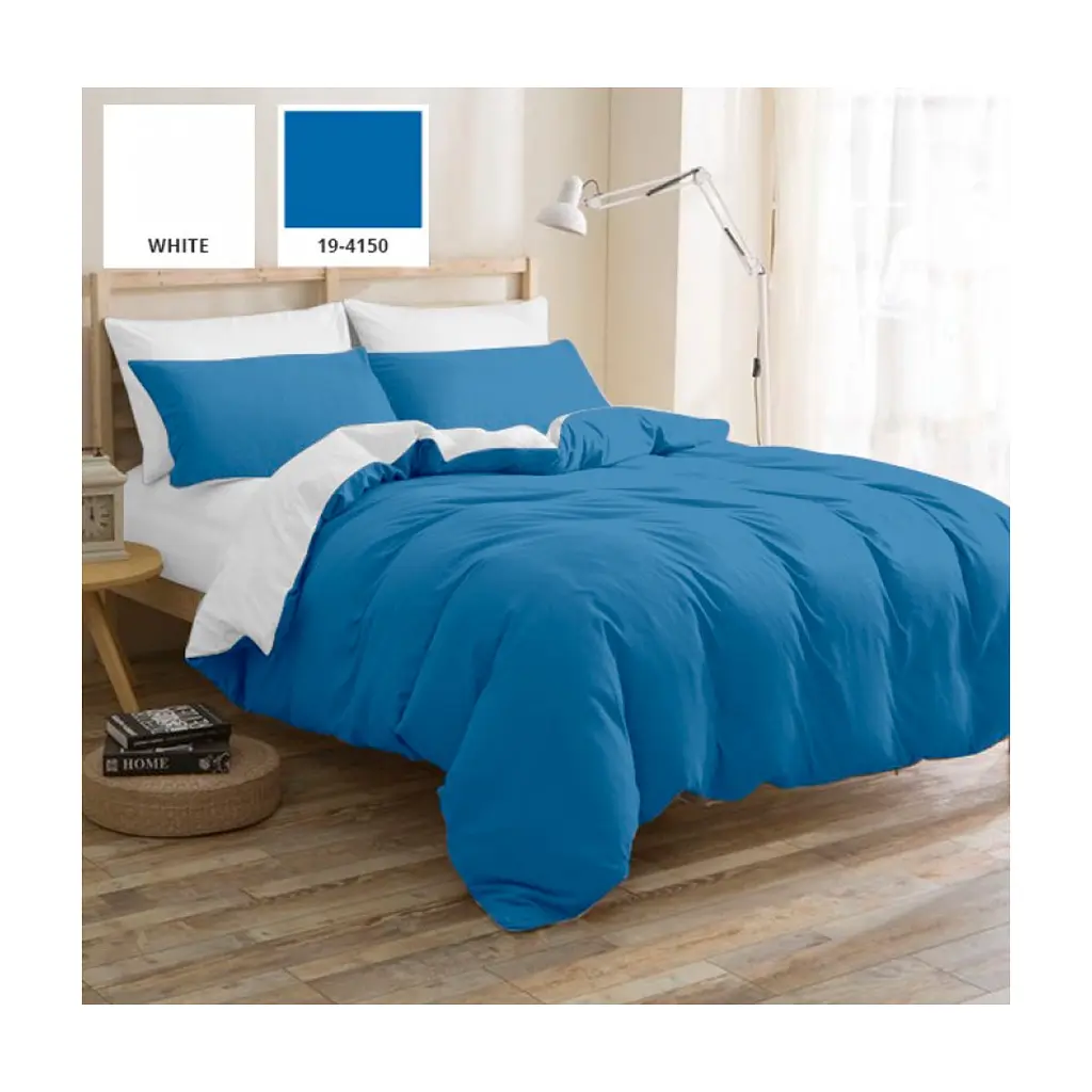 Постільна білизна MirSon King Size Бязь Premium Pablo Blue (11-2107+19-4150) 220х240 (2200001172449)