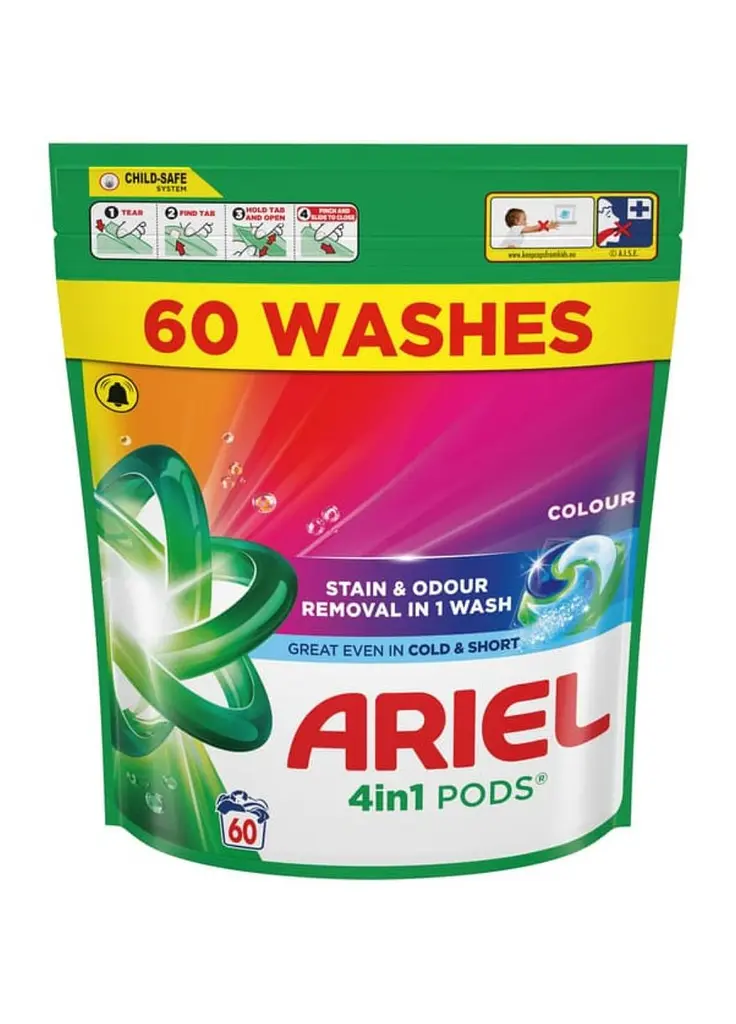 Капсули для прання Ariel Stain & Odour Color 60 шт