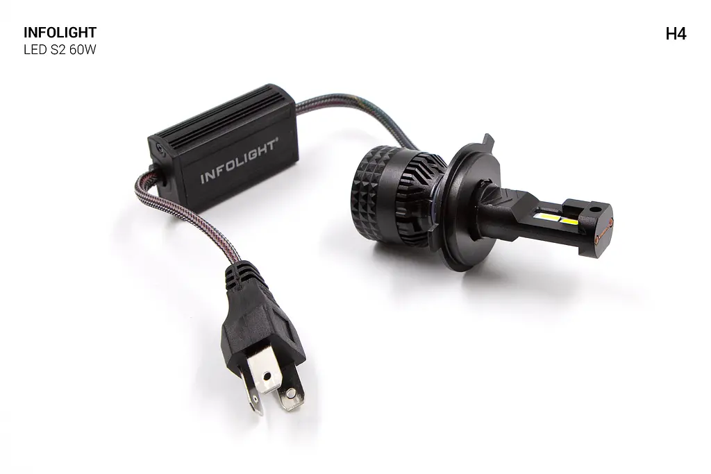 Комплект світлодіодних ламп Infolight S2 H4 60W - фото 4